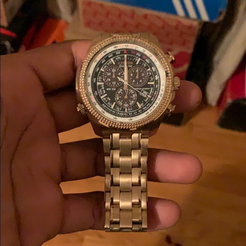 Gold citizen watch